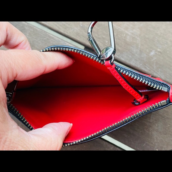 🔥🔥NWT COACH Key Case Envelope Sport Calf Leather - Picture 3 of 5